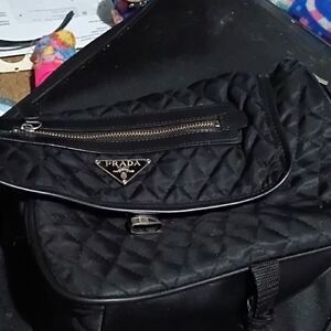 Prada Quilted Black Backpack
